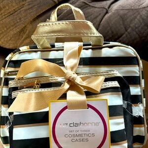 Three piece cosmetic bag set